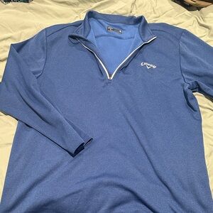 Callaway Men's Blue Quarter-Zip Pullover XL